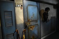 「ホラーにふれる展 －映画美術の世界－」の様子