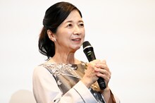 アニメ映画「ホウセンカ」公開記念舞台挨拶に登壇した宮崎美子