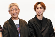 アニメ映画「ホウセンカ」公開記念舞台挨拶に出席した小林薫（左）と戸塚純貴（右）