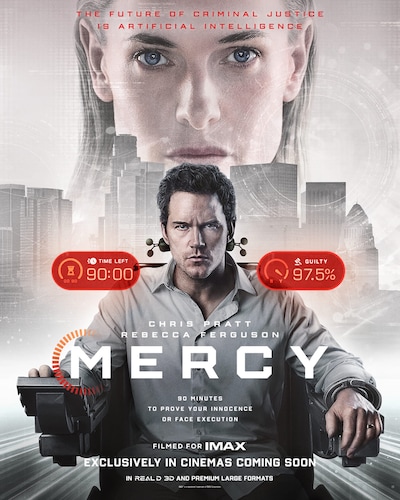 「MERCY／マーシー AI裁判」US版ポスター