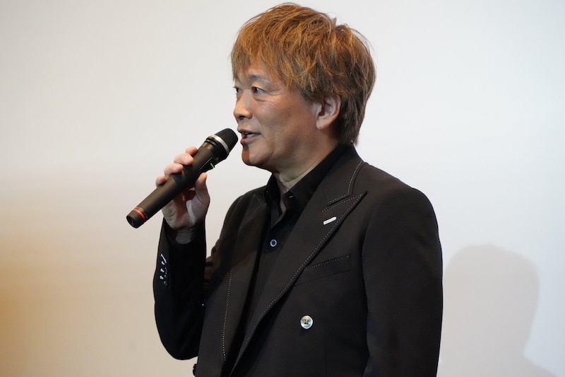 劇場版「牙狼＜GARO＞TAIGA」初日舞台挨拶に登壇した影山ヒロノブ