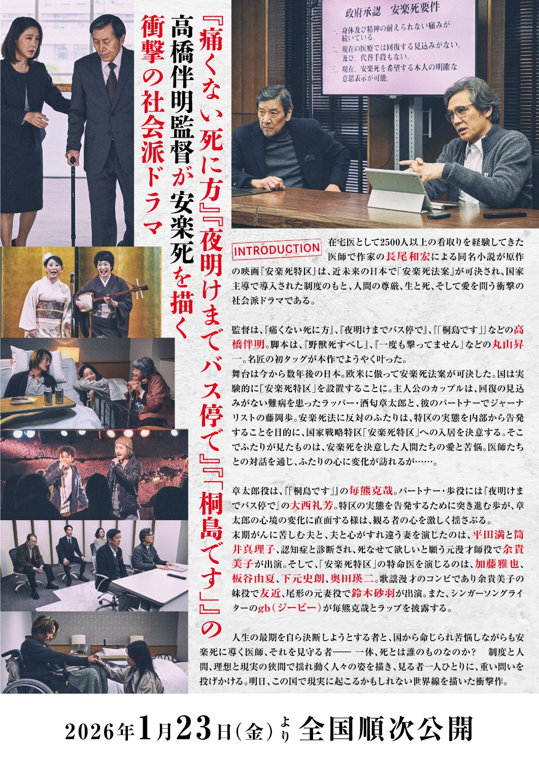 「安楽死特区」チラシ裏