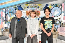 「A-Studio+」10月17日放送回より、左から笑福亭鶴瓶、夏帆、藤ヶ谷太輔