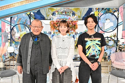 「A-Studio+」10月17日放送回より、左から笑福亭鶴瓶、夏帆、藤ヶ谷太輔