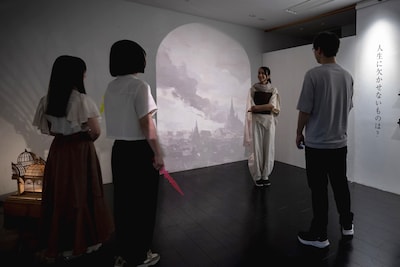 2025年5月に開催された「細田守監督作品と思考実験展」の様子