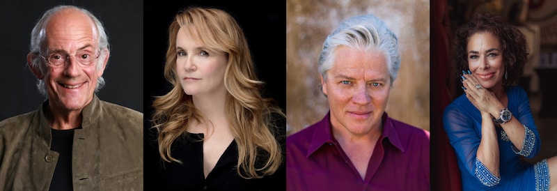 左からクリストファー・ロイド、リー・トンプソン、トム・ウィルソン、クローディア・ウェルズ