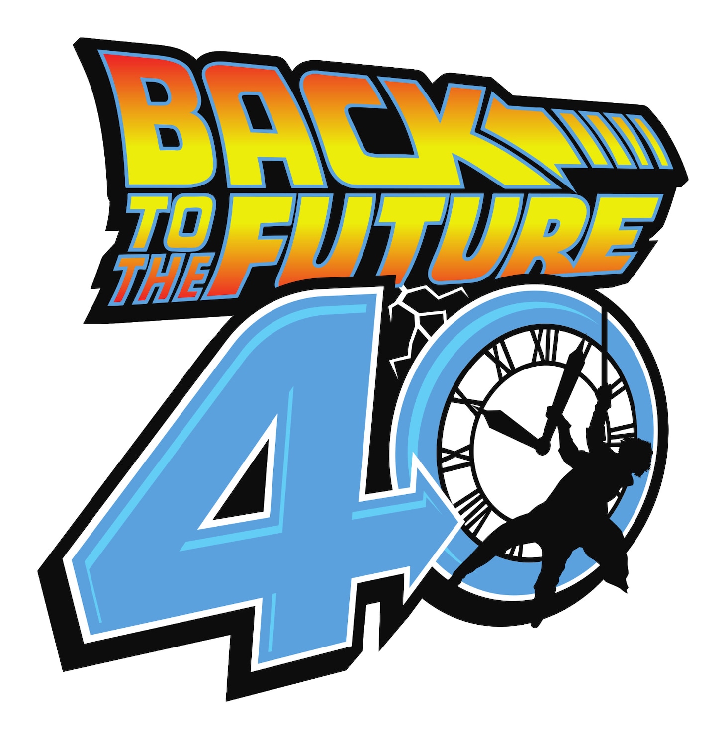 「バック・トゥ・ザ・フューチャー」公開40周年ロゴ ©Universal City Studios LLC and Amblin Entertainment, Inc. All Rights Reserved.