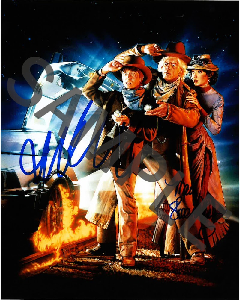 マイケル・J・フォックス、メアリー・スティーンバージェンのサイン入りポートレート ©2025 Tokyo comic con All rights reserved.