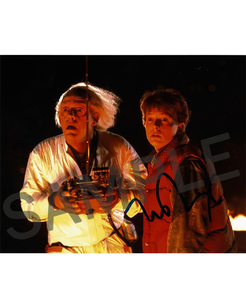 マイケル・J・フォックスのサイン入りポートレート ©2025 Tokyo comic