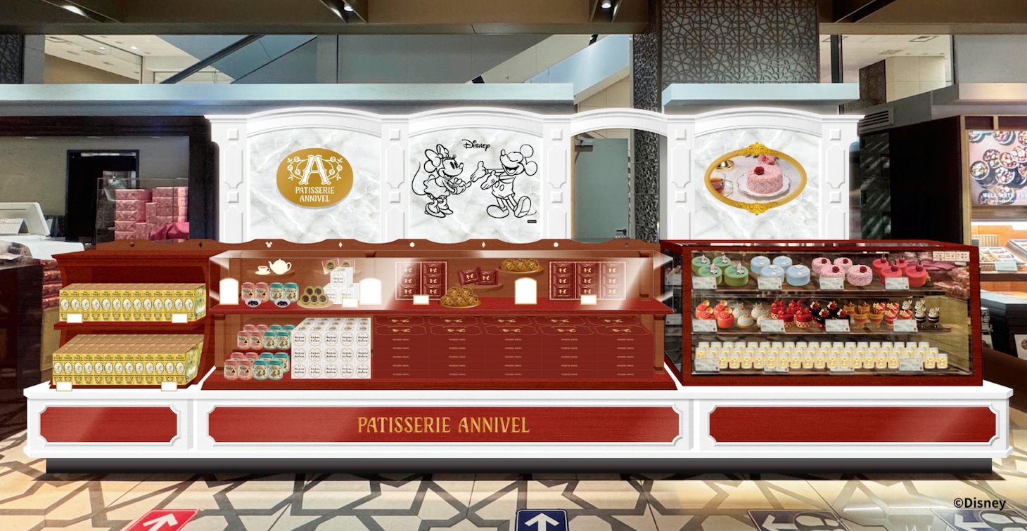 「PATISSERIE ANNIVEL」店舗パース