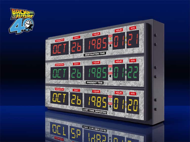 BTTFのタイムマシンに搭載された“タイムサーキット”型時計が発売、予約 