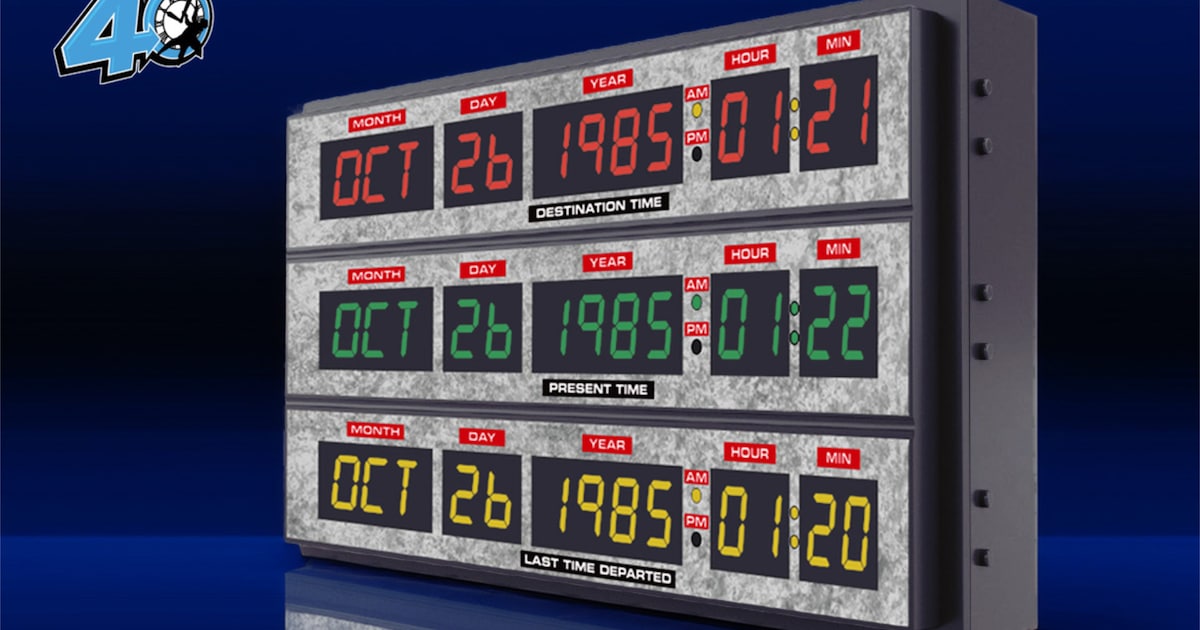BTTFのタイムマシンに搭載された“タイムサーキット”型時計が発売、予約 