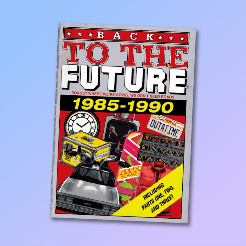 「バック・トゥ・ザ・フューチャーPART2」の“スポーツ年鑑”をモチーフとしたほこりよけカバー