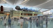 羽田空港第3ターミナル出発ロビー「ゴジラモニュメント」完成イメージパース図