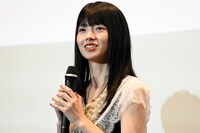 「ミーツ・ザ・ワールド」公開記念舞台挨拶に登壇した南琴奈。役作りのためにキャバクラでリサーチしたという