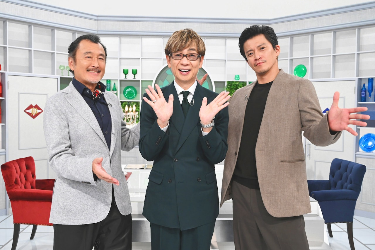 「ビストロボイス」11月8日放送回に出演する吉田鋼太郎（左）、山寺宏一（中央）、小栗旬（右）