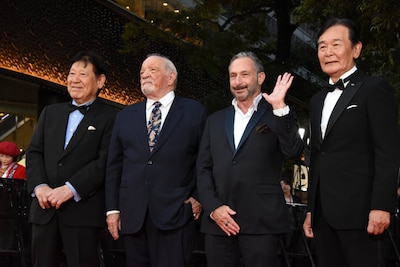 第38回東京国際映画祭のレッドカーペットイベントに参加したポール・シュナイダー（左から2番目）