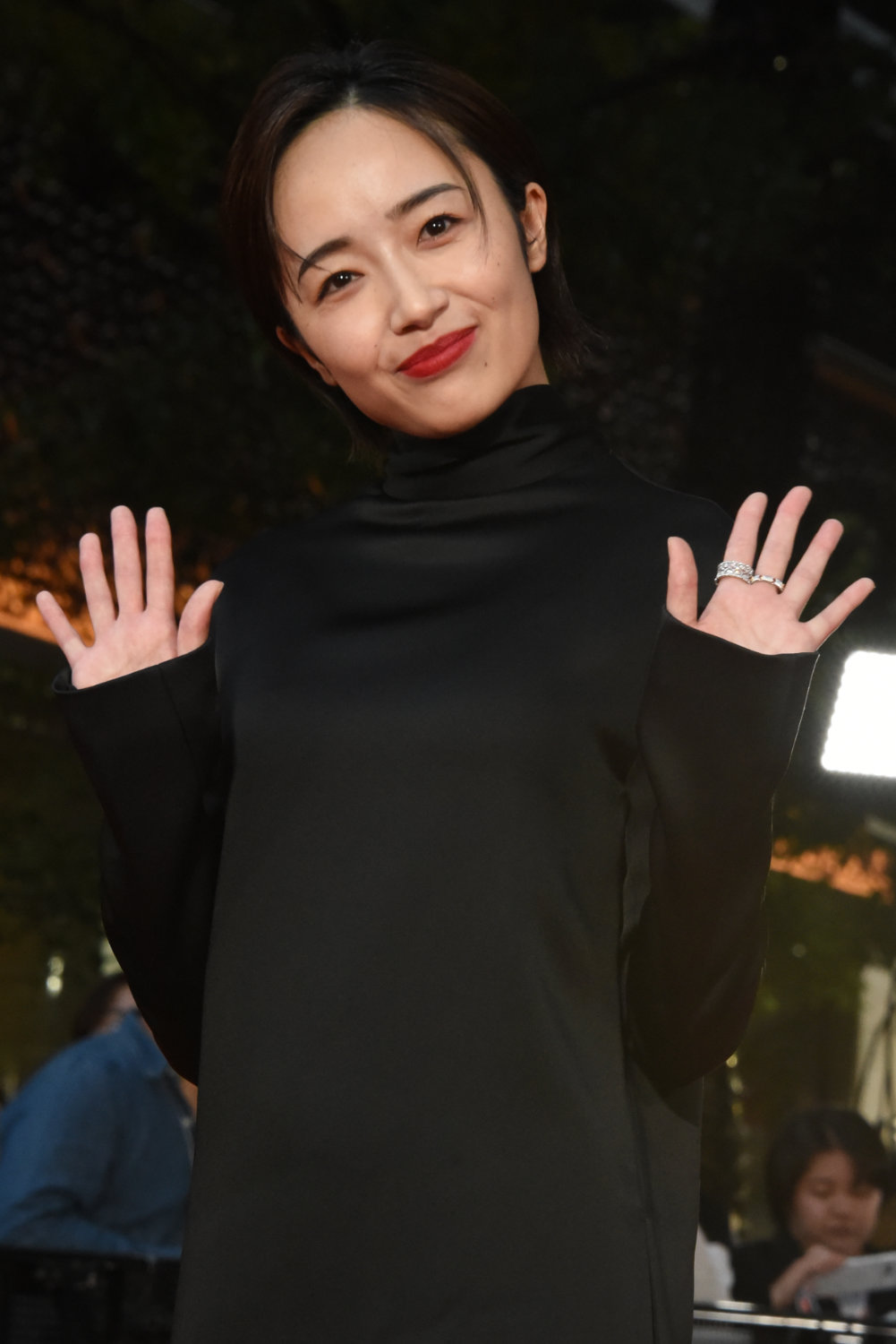第38回東京国際映画祭のレッドカーペットイベントに参加した森田望智
