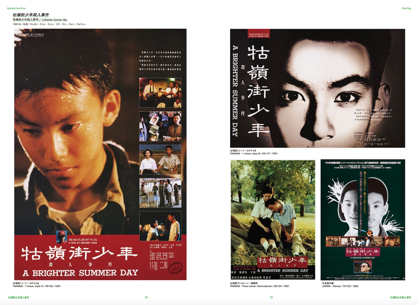 ミニシアター黄金期を彩った映画の本国ポスター集が発売決定、掲載される15人の監督は
