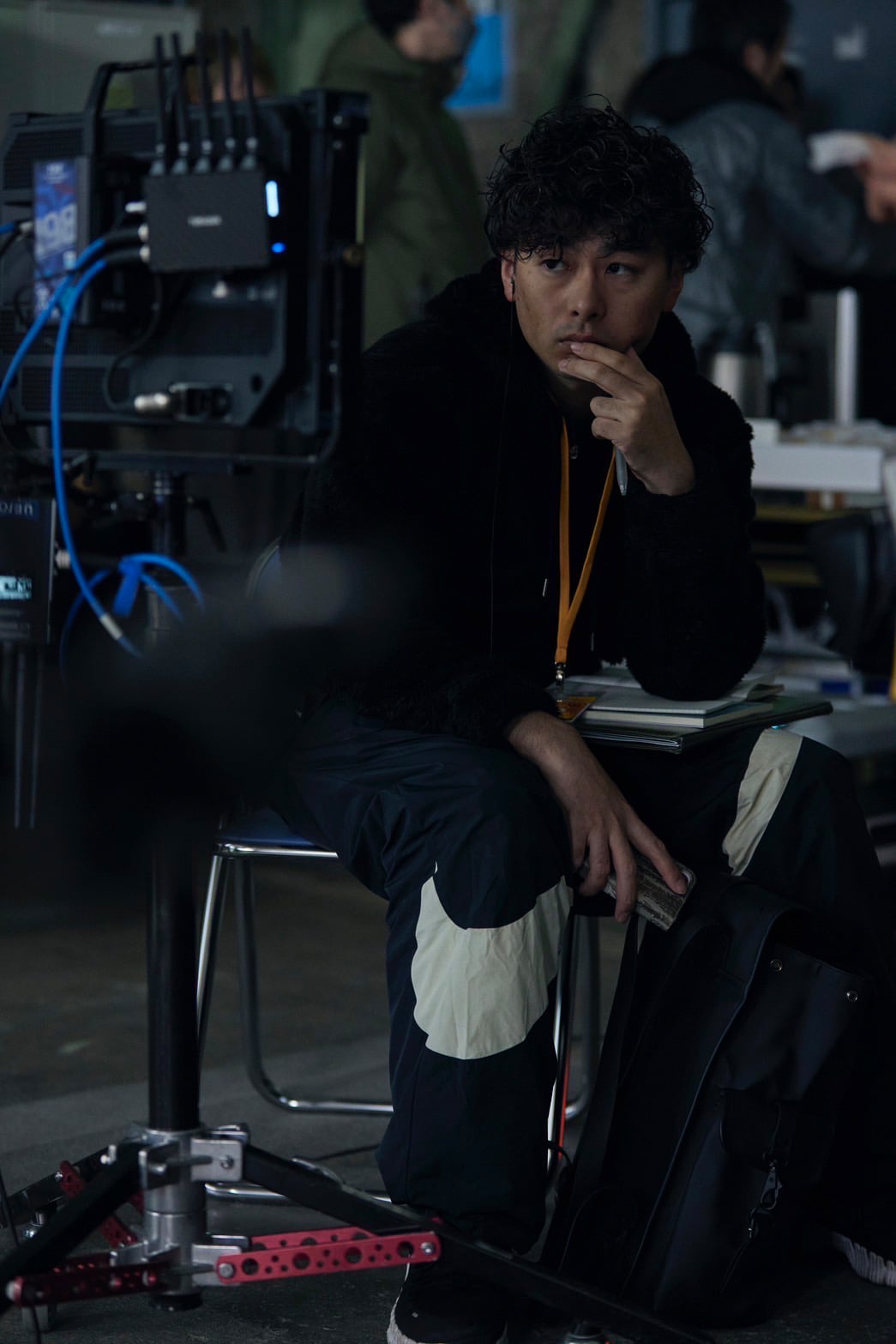 撮影現場でのSYO