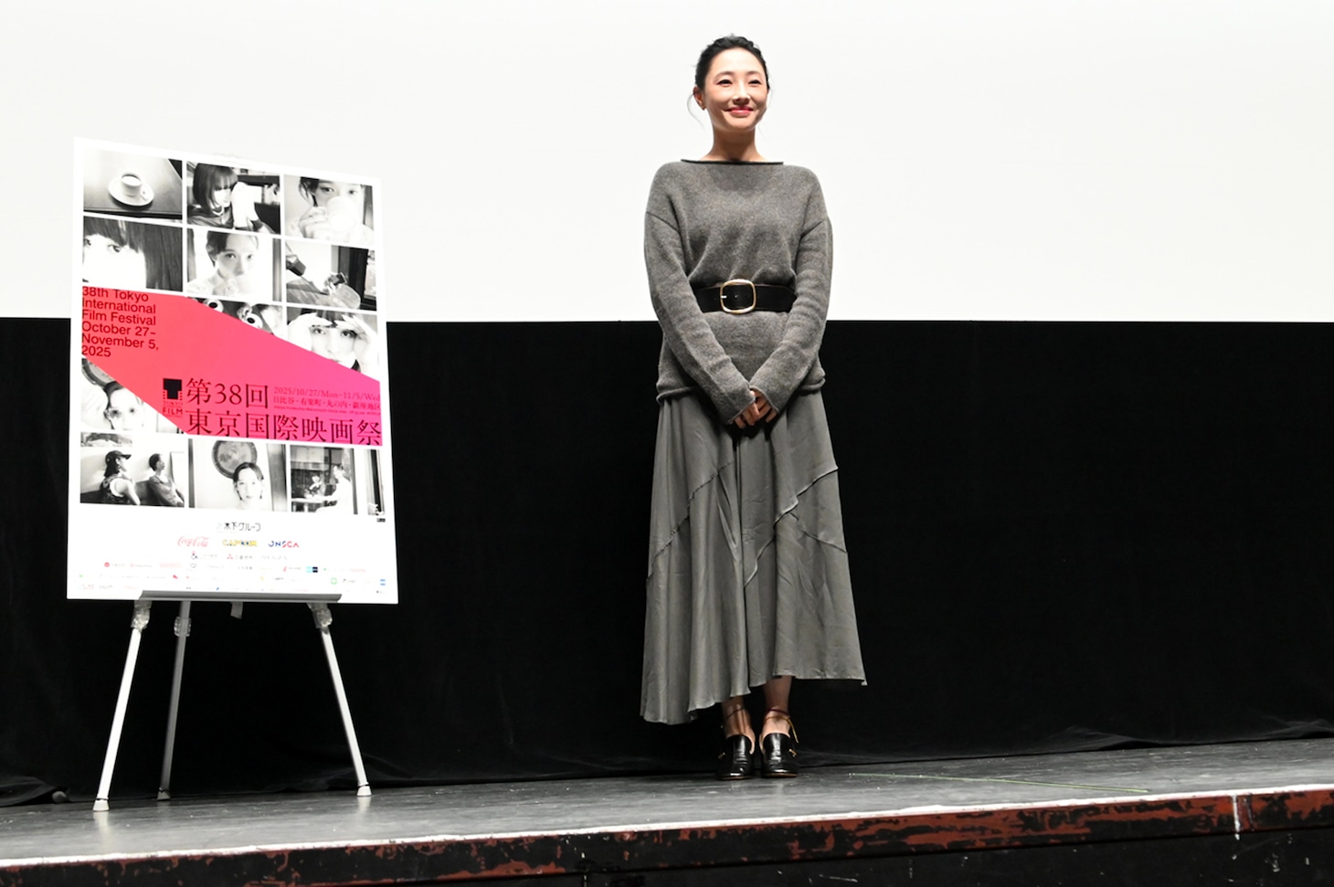 中国映画「春の木」（春树）ワールド・プレミアに登壇したバイ・バイホー（白百何）