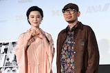 「母なる大地」Q&Aの様子。左からファン・ビンビン（范冰冰）、チョン・キット・アン（張吉安）
