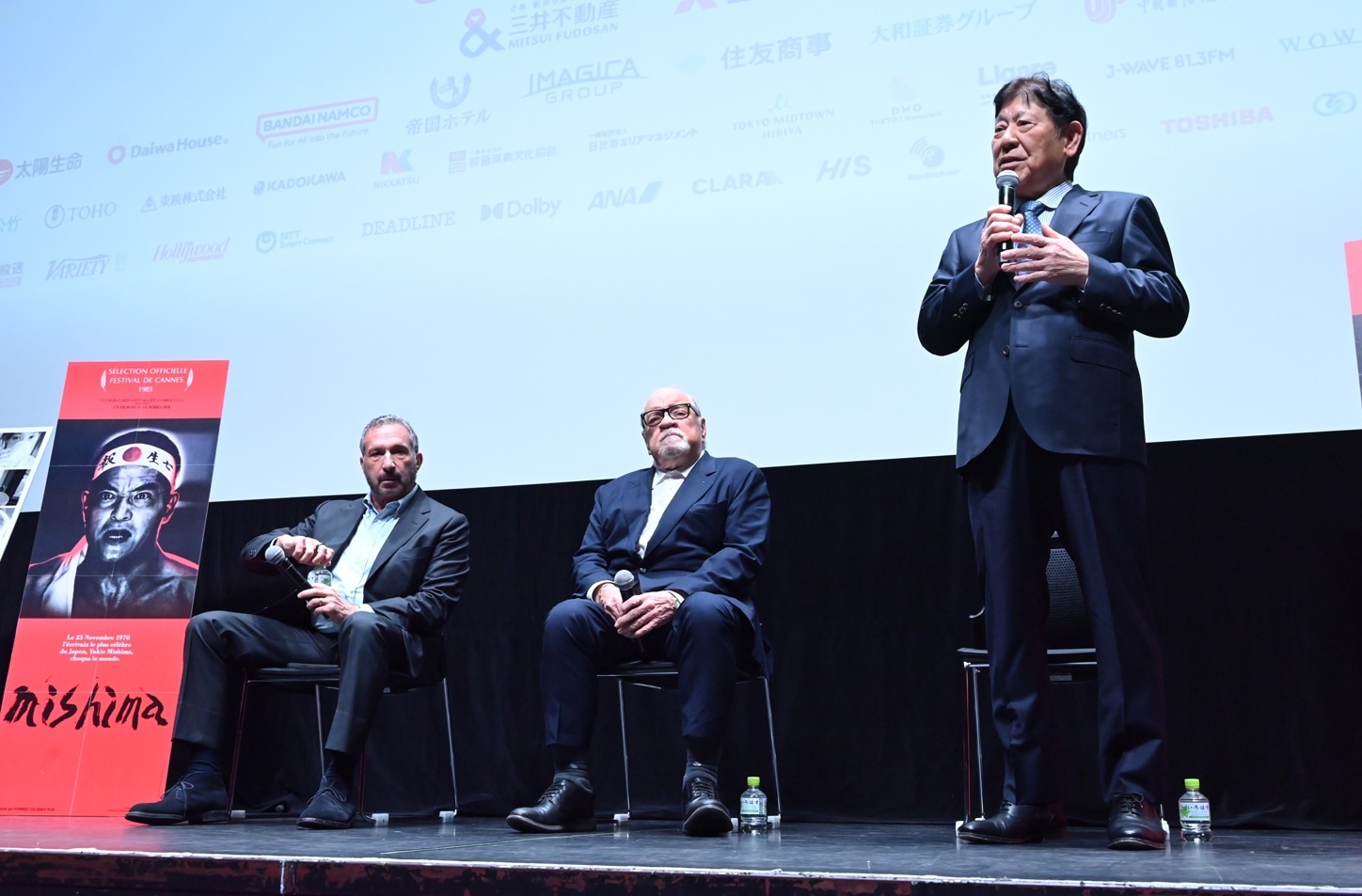 左からアラン・プール、ポール・シュレイダー、山本又一朗