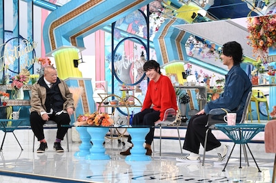 「A-Studio+」10月31日放送回の様子。左から笑福亭鶴瓶、染谷将太、藤ヶ谷太輔