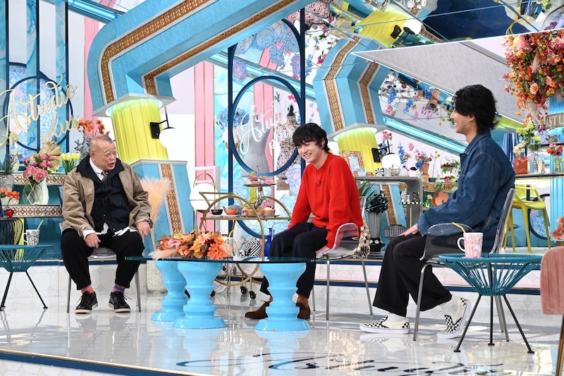 「A-Studio+」10月31日放送回の様子。左から笑福亭鶴瓶、染谷将太、藤ヶ谷太輔