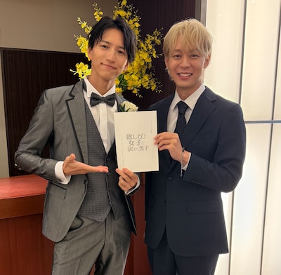 ドラマ「欲しがり女子と訳あり男子」で主演を務めた田口淳之介（左）と、共演のパク・ユチョン（右）