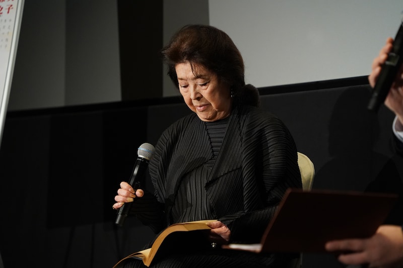 当時の台本を持参した岡田茉莉子