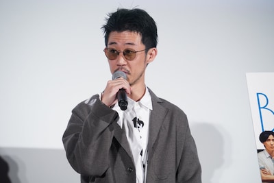 「ブルーボーイ事件」舞台挨拶に登壇した飯塚花笑