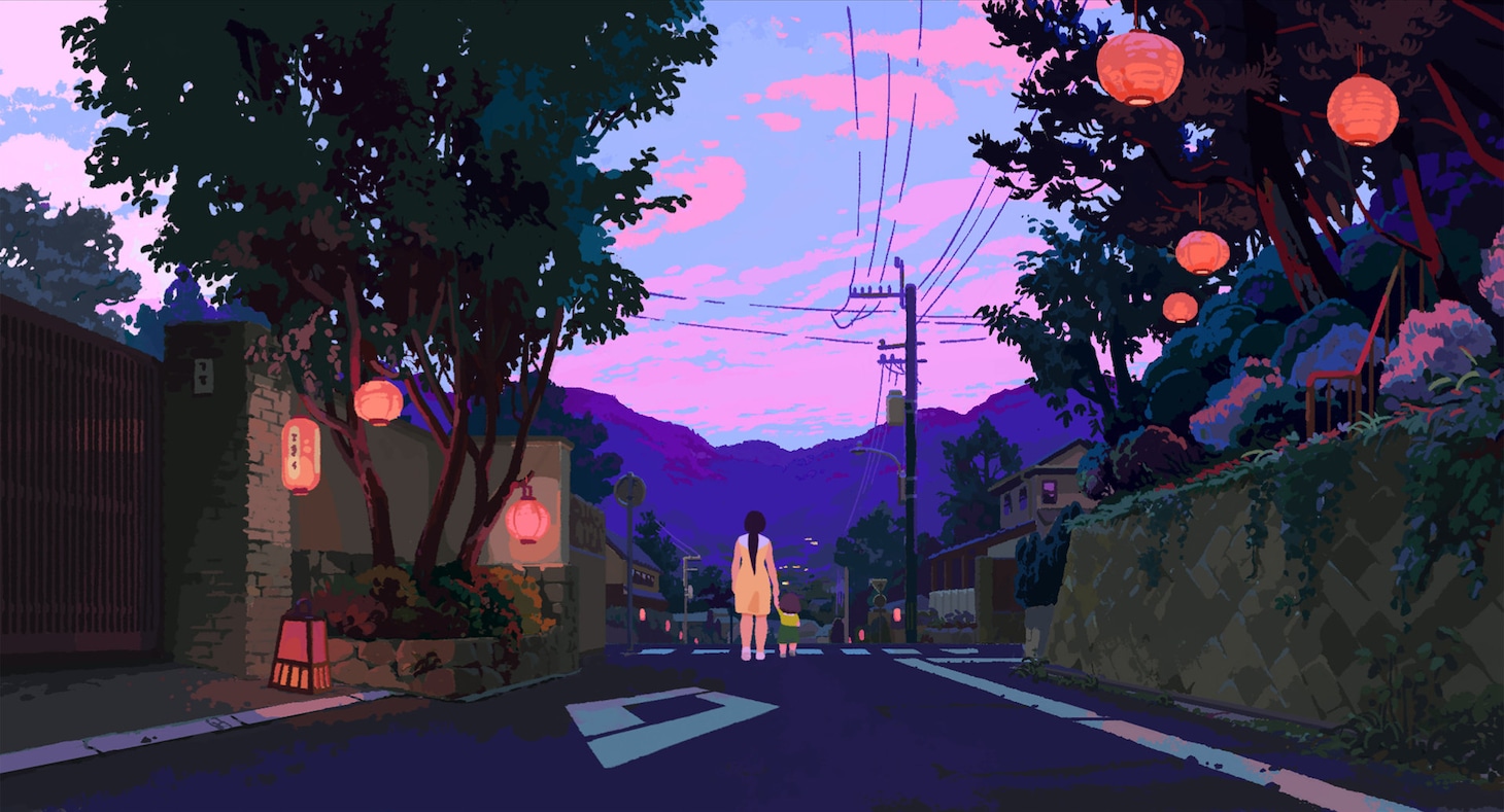 ベルギー人の少女が見た神戸の風景は、長編アニメ「アメリと雨の物語」場面カット