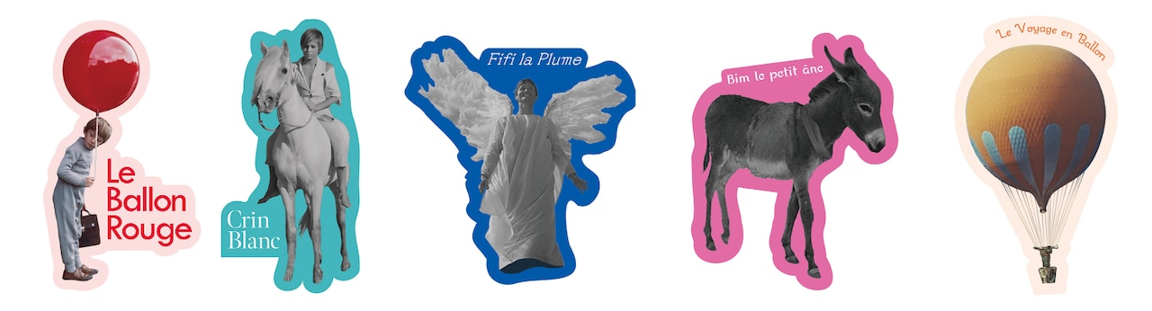 東京・シネマート新宿限定で配布される、各作品の特製くり抜きステッカー