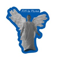 「フィフィ大空をゆく 4K」特製くり抜きステッカー