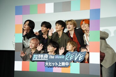 「超特急 The Movie RE:VE」初日舞台挨拶に登壇した超特急