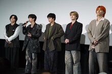 左からカイ、リョウガ、タクヤ、ユーキ、タカシ