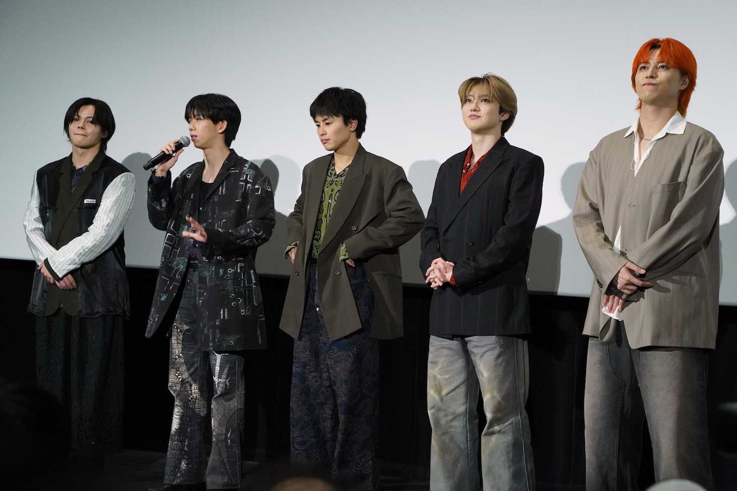 左からカイ、リョウガ、タクヤ、ユーキ、タカシ