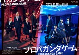 山下幸輝（WILD BLUE）と松本怜生がダブル主演を務めるドラマ「プロパガンダゲーム」ポスタービジュアル