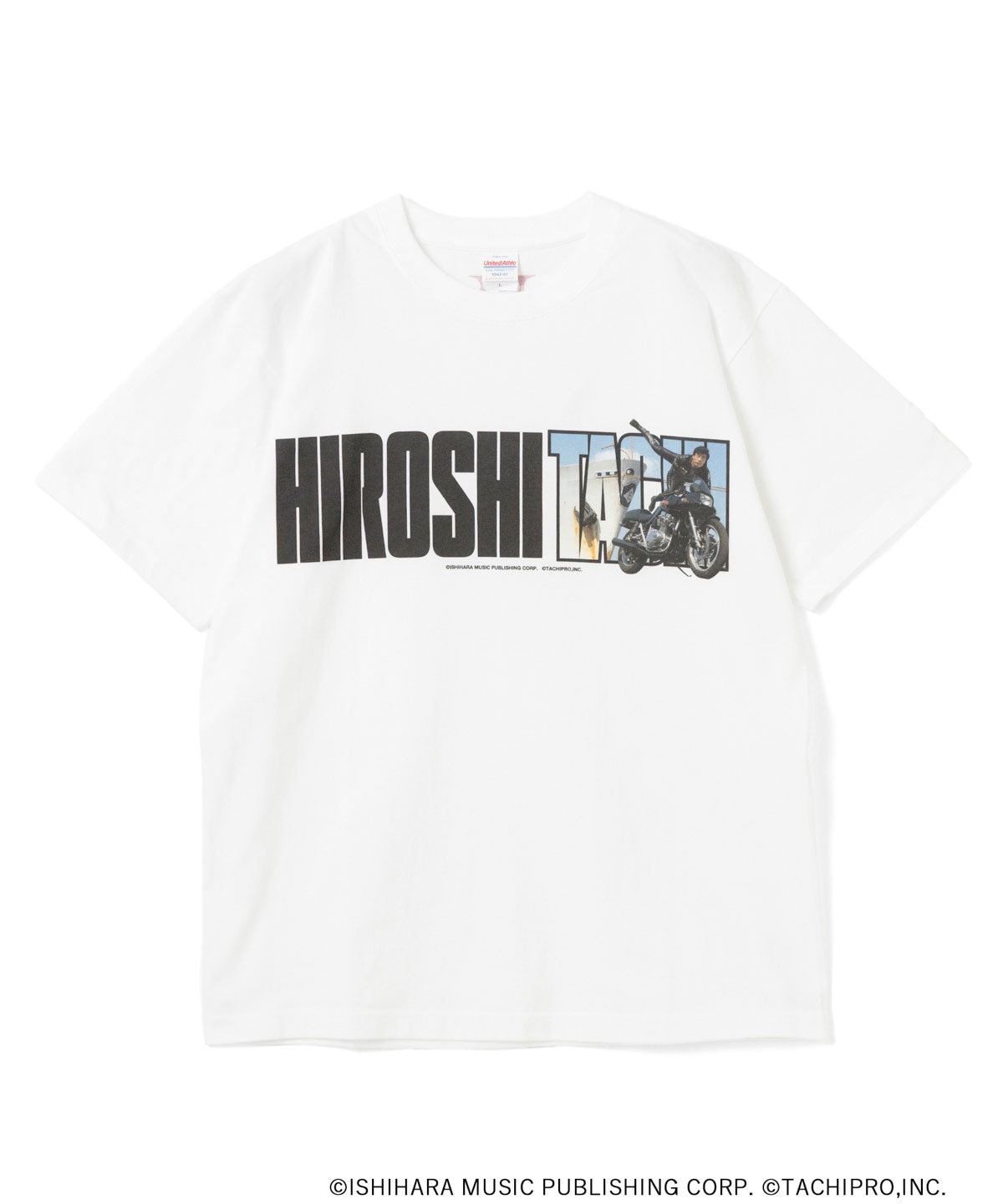 舘ひろしデビュー50周年記念ポップアップショップで販売される、Hattori Pro.（服部プロ）コラボのShort Sleeve T（サイズ：M、L、XL、XXL / 税込8800円）