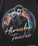 舘ひろしデビュー50周年記念ポップアップショップで販売される、WAYP MUSIC（ウェイプミュージック）コラボTシャツのデザイン（サイズ：M、L、XL、XXL / 税込8250円）