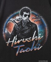 舘ひろしデビュー50周年記念ポップアップショップで販売される、WAYP MUSIC（ウェイプミュージック）コラボTシャツのデザイン（サイズ：M、L、XL、XXL / 税込8250円）