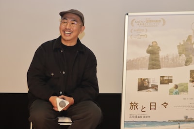 東京・テアトル新宿で行われたQ&Aに登壇した三宅唱