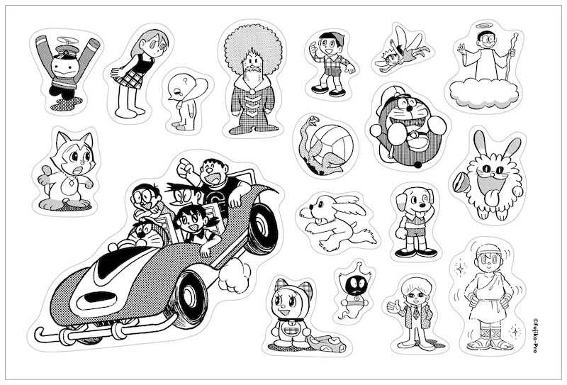 「SWITCH Vol.43」の中綴じ付録である、オールスターキャラクターステッカー