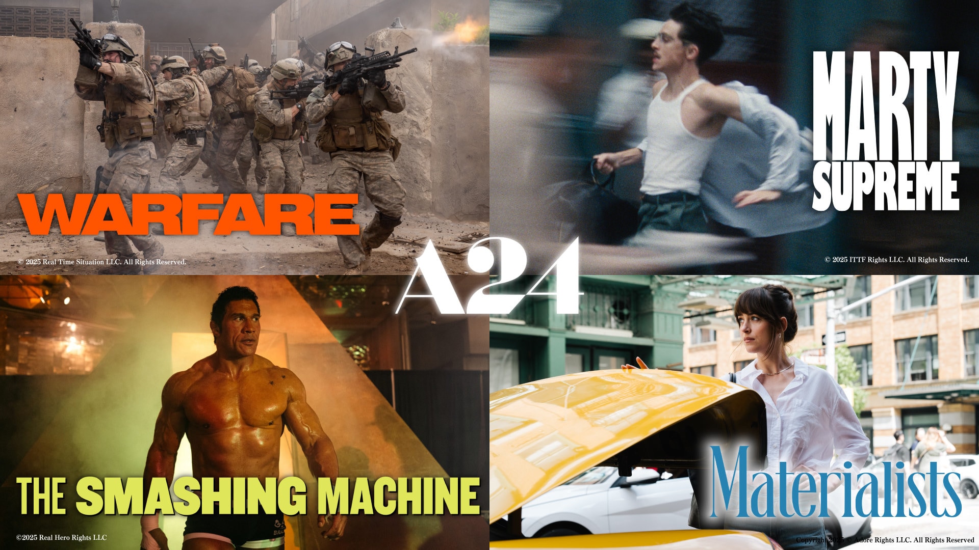 A24の2026年公開作から投票で1本だけ最速上映、「ウォーフェア」など4