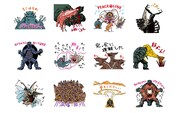 LINEスタンプ新作「平成ガメラ2」イメージ