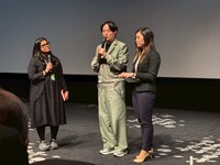 「架空の犬と嘘をつく猫」Q&Aに登壇した森ガキ侑大（中央）