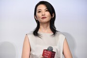 「星と月は天の穴」完成披露上映会に登壇した田中麗奈