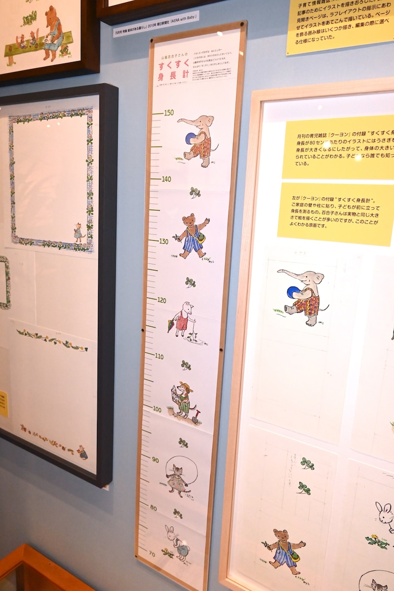 山脇百合子が描いた“すくすく身長計”