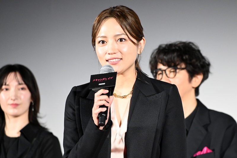 ABEMAオリジナルドラマ「スキャンダルイブ」配信直前プレミアイベントに登壇した川口春奈